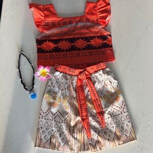 Kids Polynesian Princess Costume - Size 7/8